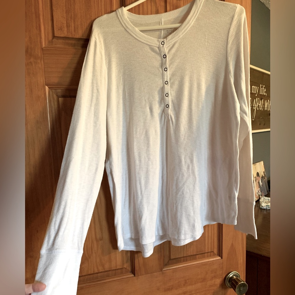 Aerie Waffle Knit Henley